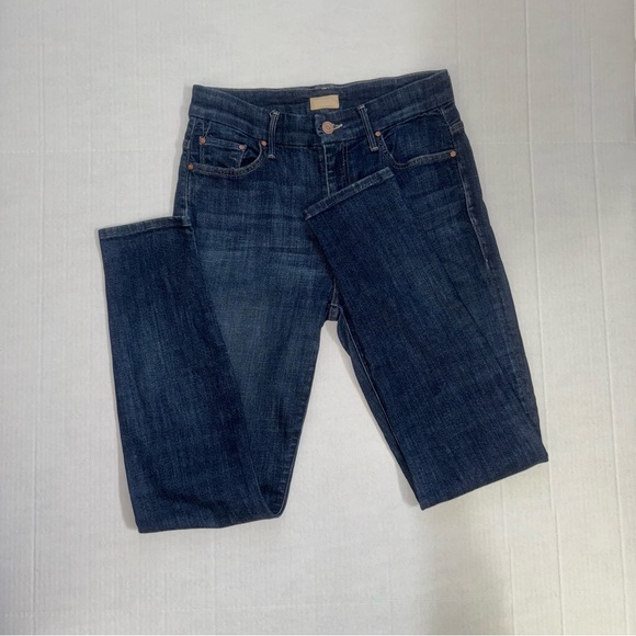 Mother High Waisted Looker Skinny Jeans Women’s Size 28 Dark Wash Clean Sweep US - Picture 2 of 10